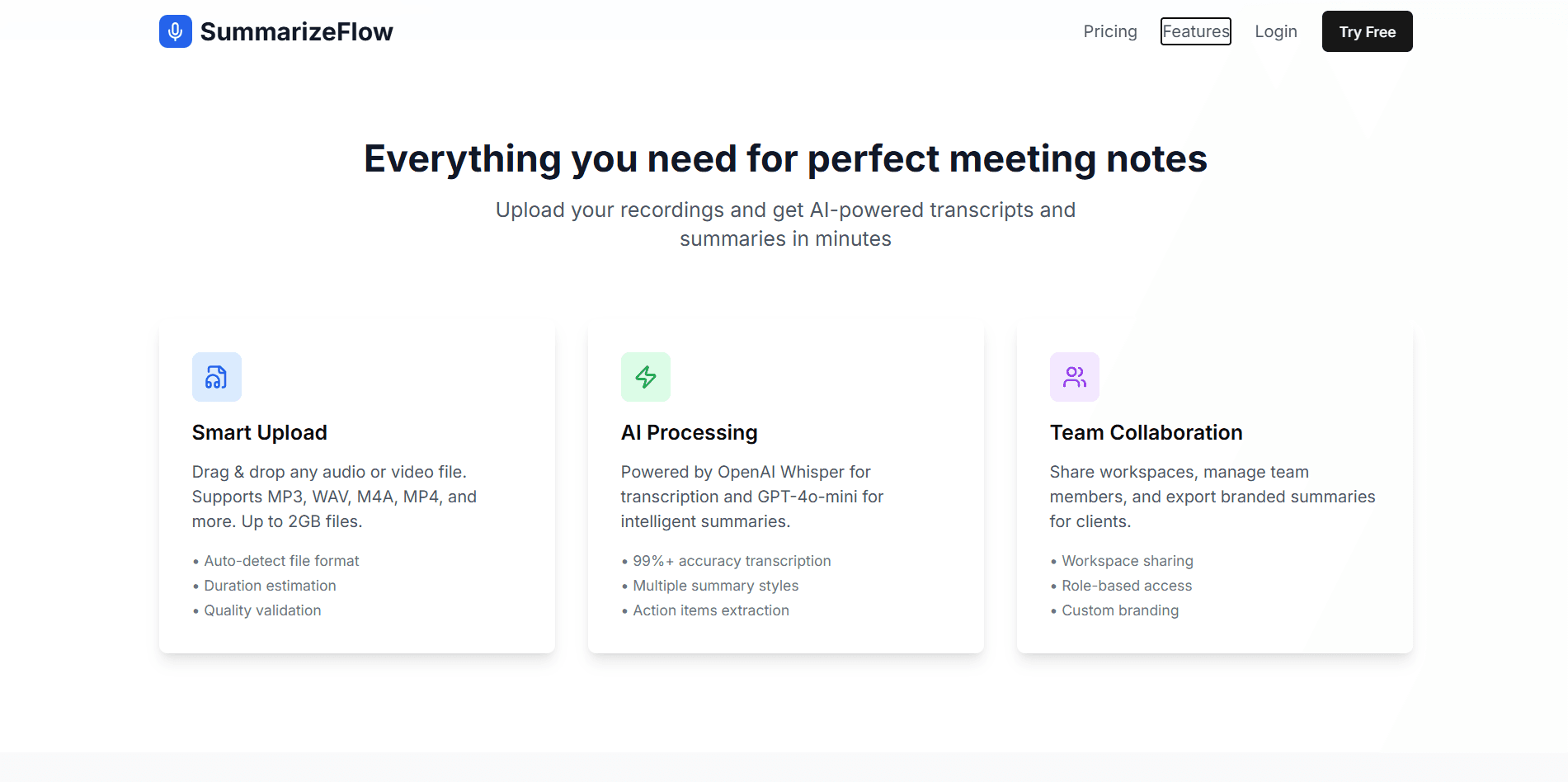SummarizeFlow: AI Meeting Summaries thumbnail 3