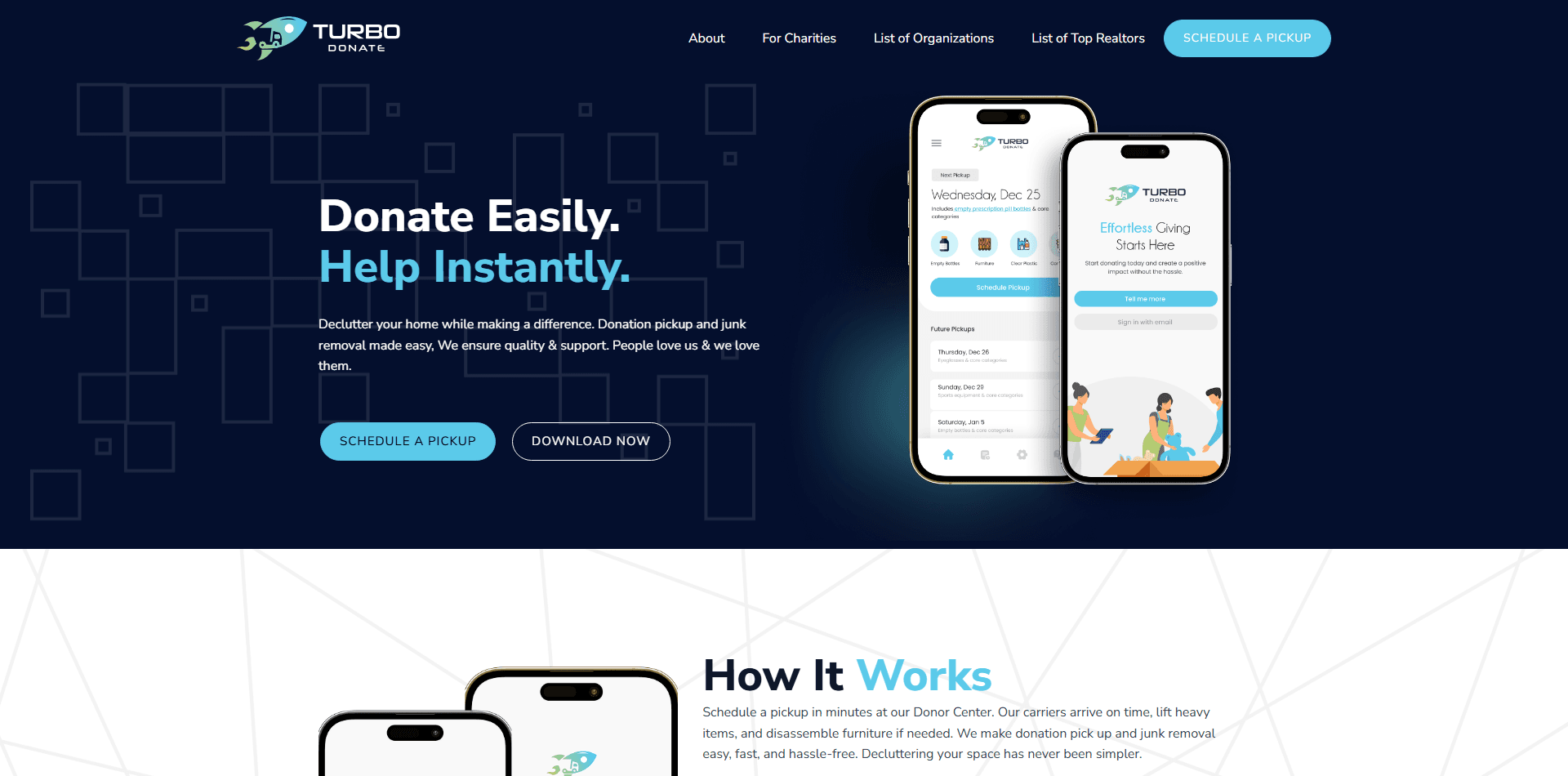 Turbo Donate: Donation Pickup Platform screenshot